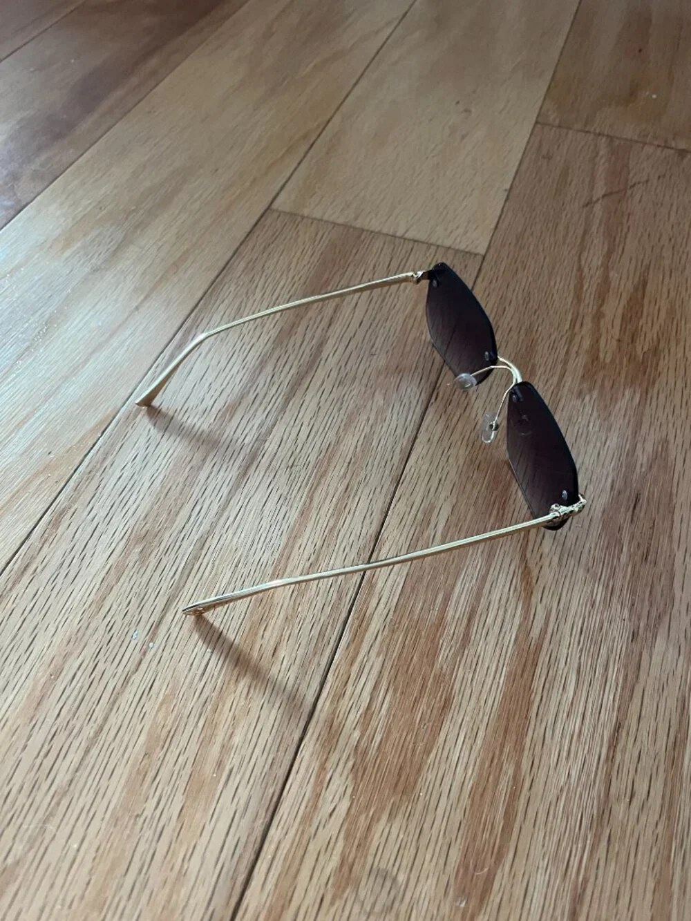 Unique, translucent blue sunglasses